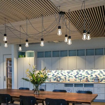 9Wood 1100 Cross Piece Grille at the Travel Portland office, Portland, Oregon. IA Interior Architects.
