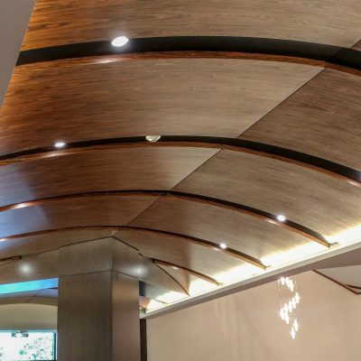 9Wood 8400 Wood Tile Wave at Pepperdine University - Payson Library Renovation, Malibu, California. AC Martin.