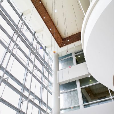 9Wood 1100 Cross Piece Grille at the OHSU Center for Health & Healing, Portland, OR. GBD Architects.