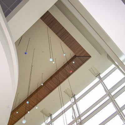 9Wood 1100 Cross Piece Grille at the OHSU Center for Health & Healing, Portland, OR. GBD Architects.