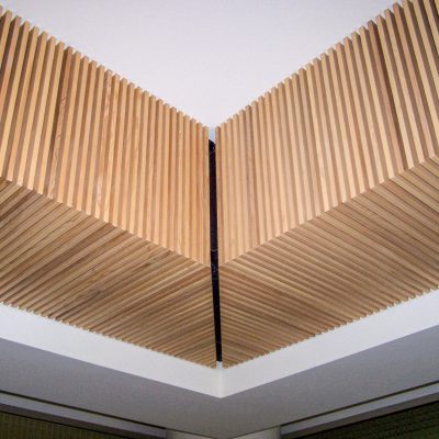 9Wood 1100 Cross Piece Grille at the OHSU Center for Health & Healing, Portland, OR. GBD Architects.