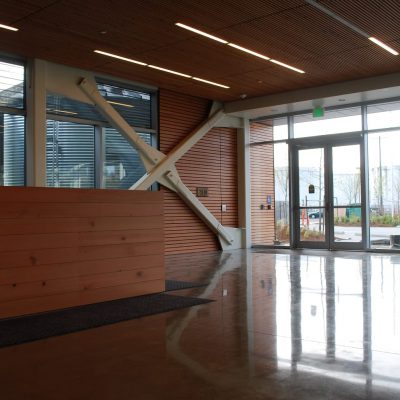 9Wood 1100 Cross Piece Grille at Urban Waters, Tacoma, WA. Perkins + Will.