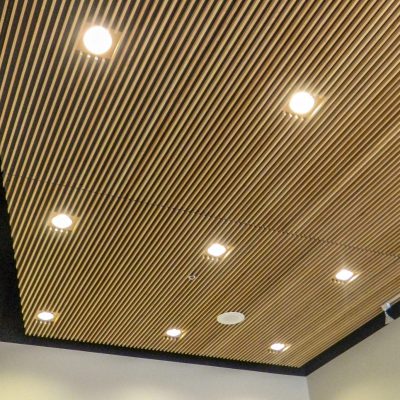 9Wood 1100 Cross Piece Grille at the Straub Middle School, Salem, OR. Soderstrom Architects.