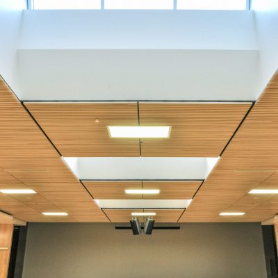 9Wood 1100 Cross Piece Grille at the Christ Worship Centre, Surrey, BC. Acton Ostry Architects.