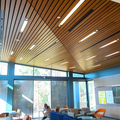 9Wood 2300 Continuous Linear at the UCLA Hitch Suites, Los Angeles, CA. Steinberg Architects.