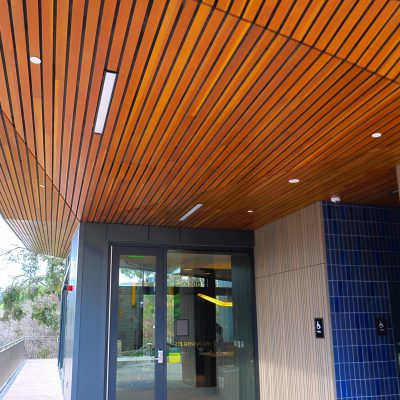 9Wood 2300 Continuous Linear at the UCLA Hitch Suites, Los Angeles, CA. Steinberg Architects.