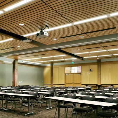 9Wood 1100 Cross Piece Grille at the University of Oregon - White Stag, Portland, OR. FFA Architecture + Interiors.