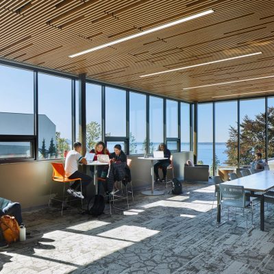 9Wood 1100 Cross Piece Grille at Western Washington University Multicultural Center, Bellingham, Washington. Opsis Architecture. Image license: Opsis Architecture, RMC Architects and Coughlin Porter Lundeen. © Copyright 2019 Benjamin Benschneider All Rights Reserved. Usage may be arranged by contacting Benjamin Benschneider Photography. Email: bbenschneider@comcast.net