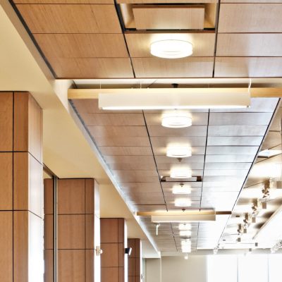 9Wood 4300 Lift & Lock Tile at Daybreak Specialty Care Center, South Jordan, Utah. Dixon + Associates.