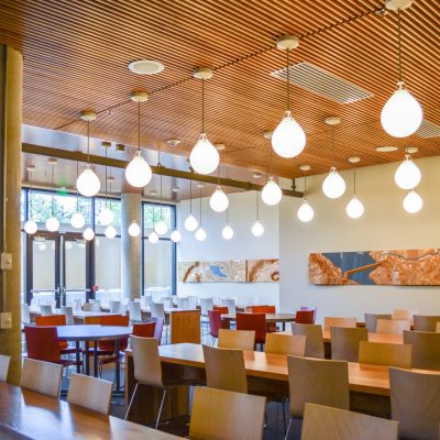 9Wood 1100 Cross Piece Grille at University of Washington Lander Hall, Seattle, Washington. Mithun Architects.