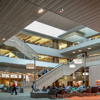 9Wood 2100 Panelized Linear at University of Washington Odegaard Undergraduate Library, Seattle, Washington. Miller Hull Partnership.