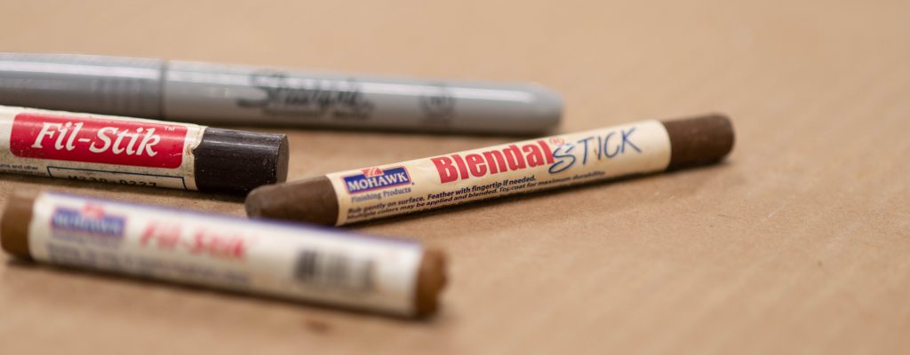 Blendal sticks are a must for quick wood ceiling repairs
