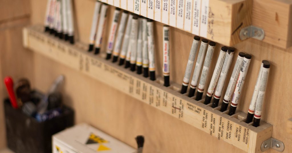 Stain Pens are also quite useful for Wood Ceiling Repair