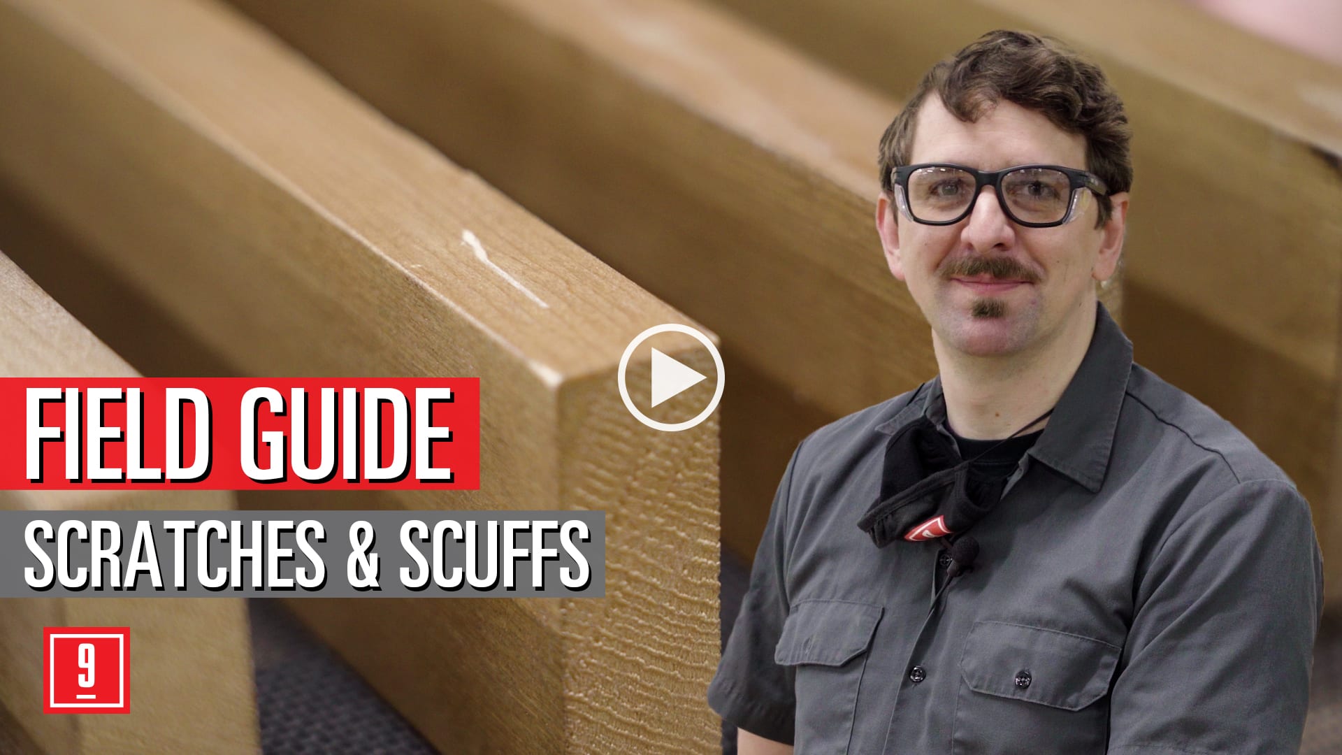 9Wood Field guide - repairing scratches and scuffs for wood ceilings