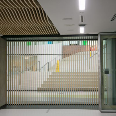 9Wood 1100 Cross Piece Grille at New Westminster, British Columbia. HCMA Architects.