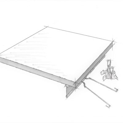 4600 True Access Tile hand sketch of a product sample.