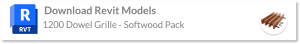1200 Dowel Grille wood ceiling Revit models - softwood pack