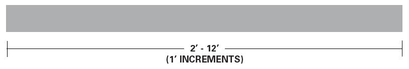 Length Structures for the 2400 Tongue & Groove Linear from 9Wood