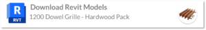 1200 Dowel Grille wood ceiling Revit models - hardwood pack