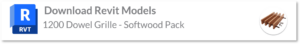 1200 Dowel Grille wood ceiling Revit models - softwood pack