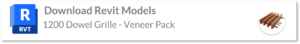 1200 Dowel Grille wood ceiling Revit models - veneer pack