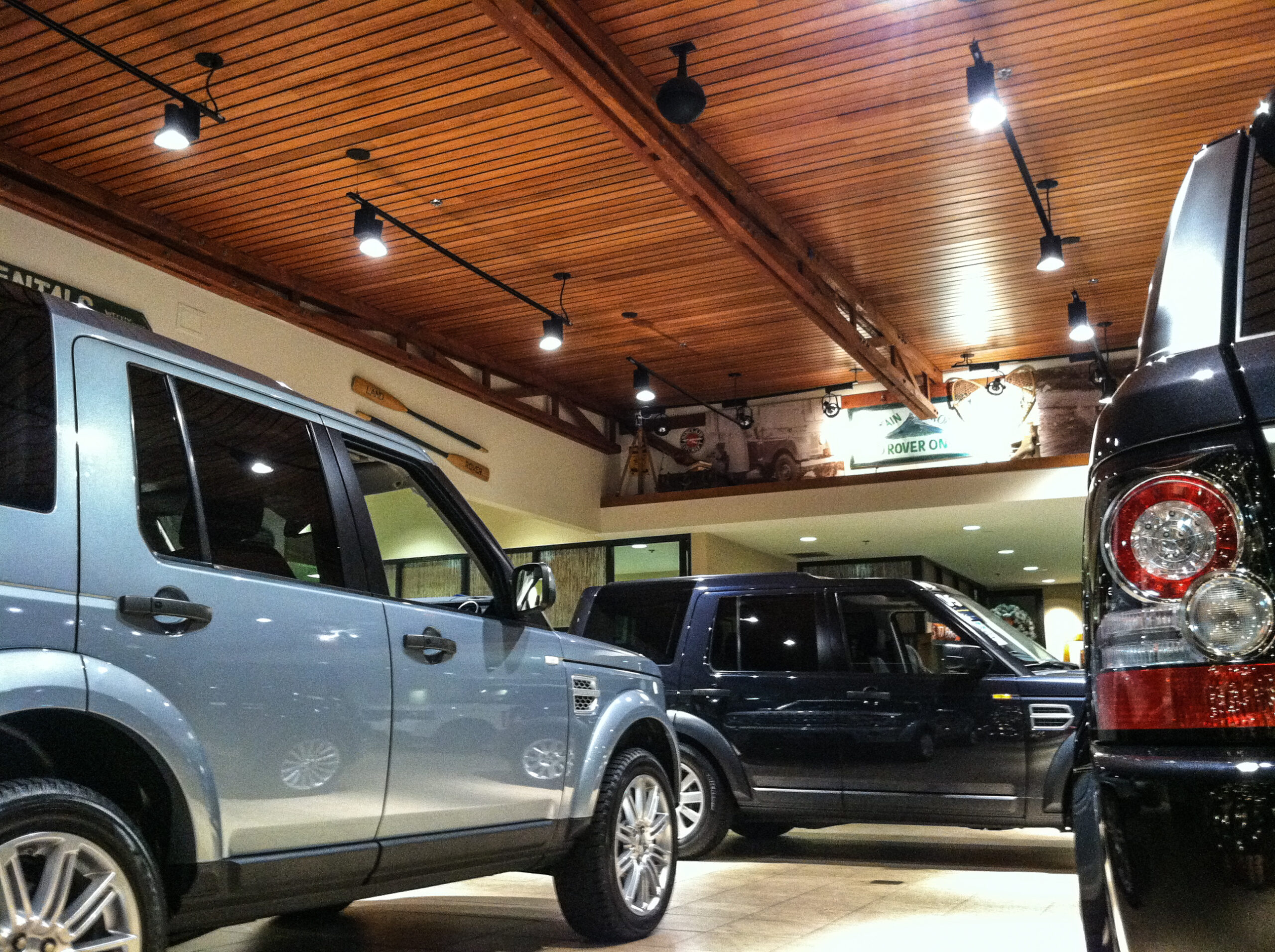 Color matched ceiling for custom stain color.