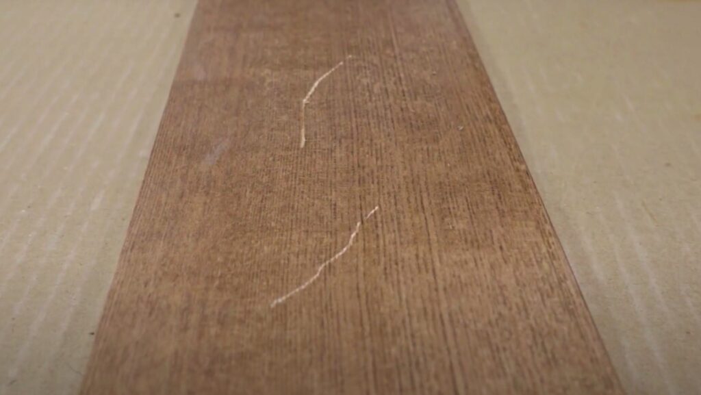 Surface damage can disrupt the color the face of the board